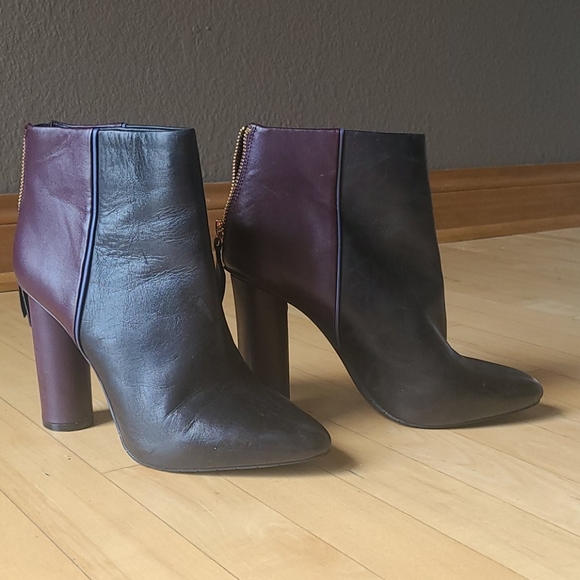Cabi Bisset - Color block Mulberry booties - Picture 3 of 4